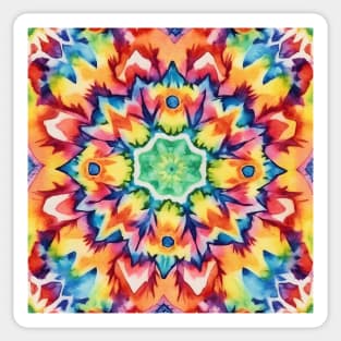 Colorful kaleidoscope mandala Sticker